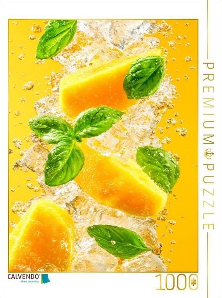 CALVENDO Puzzle Mango Basilikum Erfrischung | 1000 Teile Lege-Größe 64x48cm Foto-Puzzle für glückliche Stunden