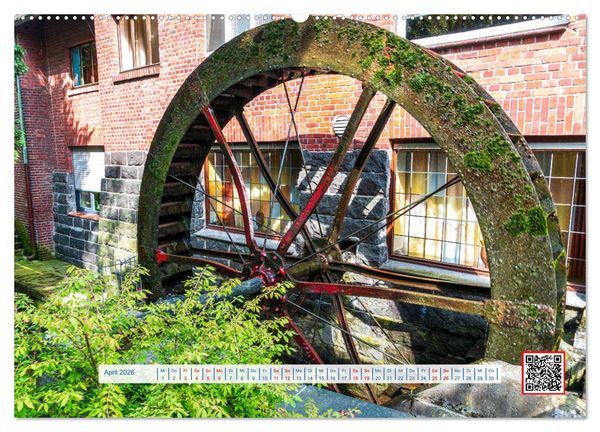 Produktbild: Wasserm&uuml;hlen Panorama Niederrhein Br&uuml;ggen-Wegberg (hochwertiger Premium Wandkalender 2026 DIN A2 quer), Kunstdruck in Hochglanz