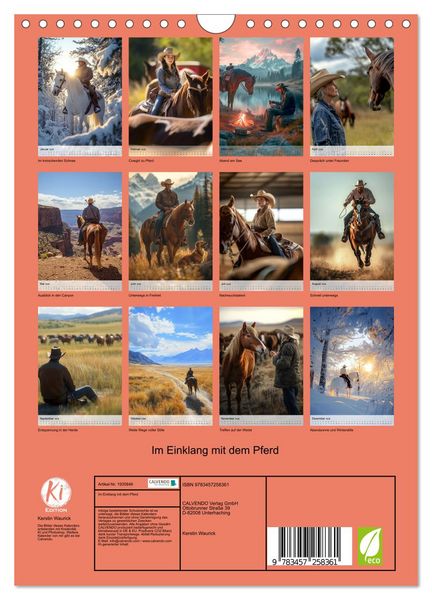 Produktbild: Im Einklang mit dem Pferd (Wandkalender 2026 DIN A4 hoch), CALVENDO Monatskalender