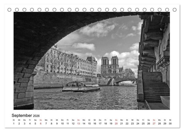 Produktbild: Paris vive la m&eacute;tropole (Tischkalender 2026 DIN A5 quer), CALVENDO Monatskalender
