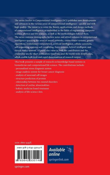 Produktbild: Knowledge-Based Systems in Biomedicine and Computational Life Science