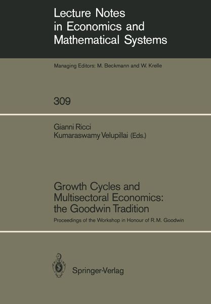 Produktbild: Growth Cycles and Multisectoral Economics: the Goodwin Tradition