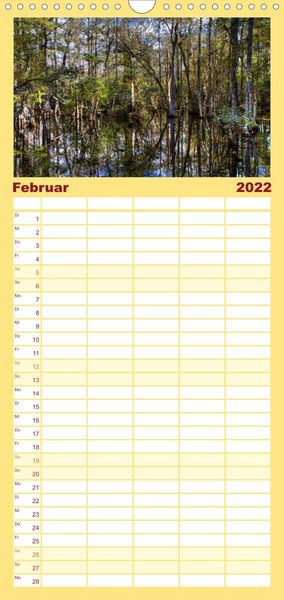Produktbild: Familienplaner Florida - Sonne, Str&auml;nde und Naturparks (Wandkalender 2022 , 21 cm x 45 cm, hoch)