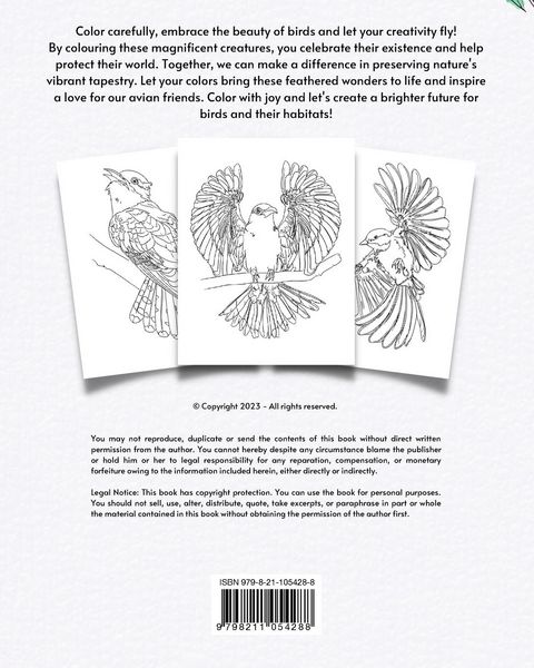 Produktbild: Wings and Colors - Coloring Book for Bird Lovers