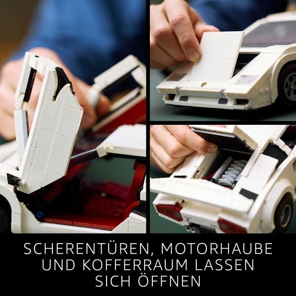 Produktbild: LEGO Icons Lamborghini Countach 5000 Quattrovalvole, Modellauto 10337