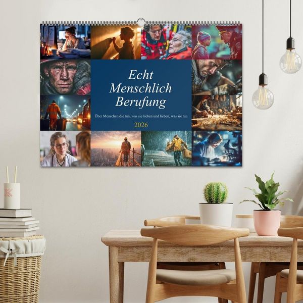 Produktbild: Echt Menschlich Berufung (Wandkalender 2026 DIN A2 quer), CALVENDO Monatskalender
