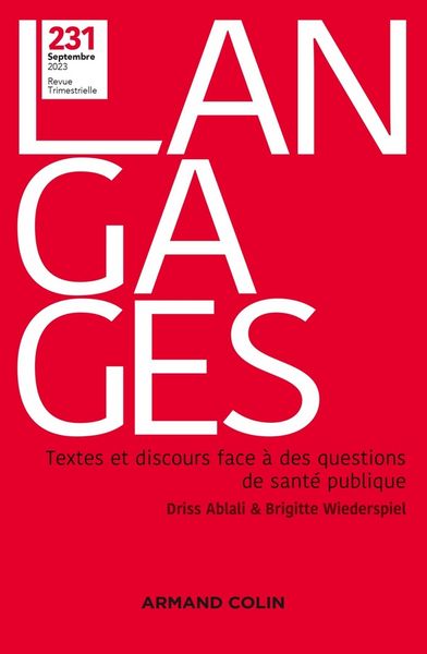 Produktbild: Langages n 231 3 2023