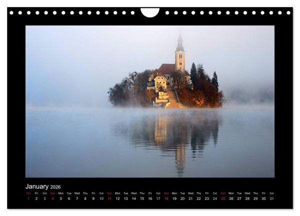 Produktbild: Landscapes of Slovenia (Wall Calendar 2026 DIN A4 landscape), CALVENDO 12 Month Wall Calendar