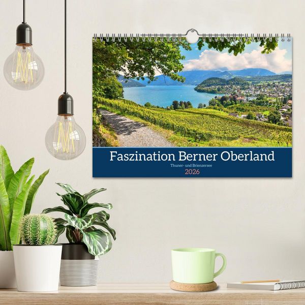 Produktbild: Faszination Berner Oberland - Thuner- und Brienzersee (Wandkalender 2026 DIN A4 quer), CALVENDO Monatskalender