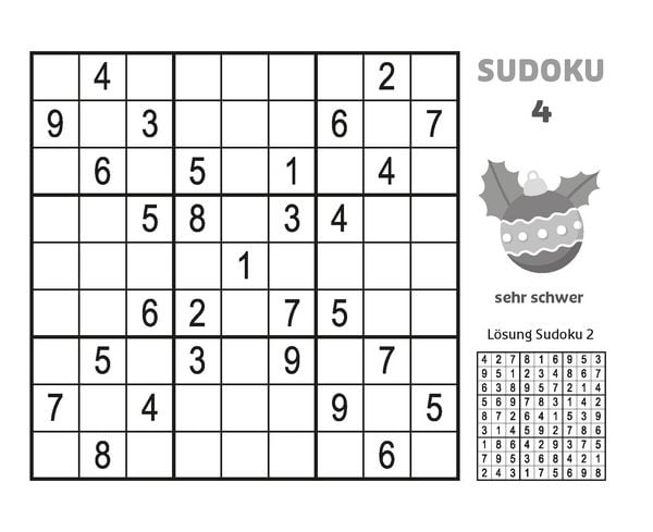 Produktbild: Pocket-Buch Weihnachtsausgabe Sudoku
