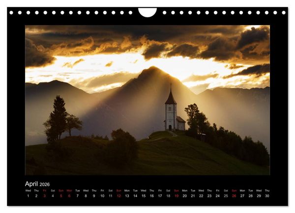 Produktbild: Landscapes of Slovenia (Wall Calendar 2026 DIN A4 landscape), CALVENDO 12 Month Wall Calendar