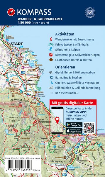 Produktbild: KOMPASS Wanderkarten-Set 410 Ostfriesland, Friesland, Ammerland, Oldenburg, Wesermarsch (3 Karten) 1:50.000