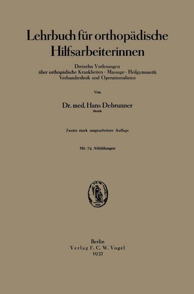 Produktbild: Lehrbuch f&uuml;r orthop&auml;dische Hilfsarbeiterinnen