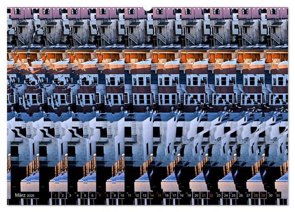 Produktbild: Magische Bilder - 3D Stereogramme (Wandkalender 2026 DIN A2 quer), CALVENDO Monatskalender
