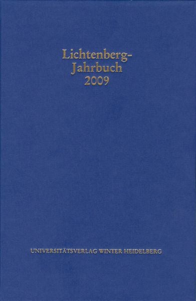 Produktbild: Lichtenberg-Jahrbuch 2009