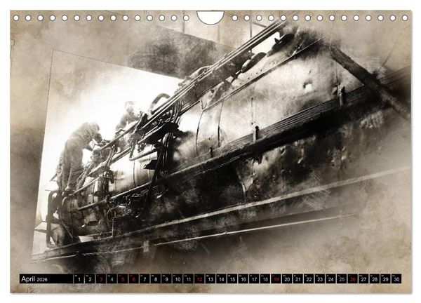 Produktbild: Dampflok Impressionen (Wandkalender 2026 DIN A4 quer), CALVENDO Monatskalender