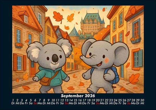 Produktbild: Kiki & Raffi - Reise durch Kanada 2026 Fotokalender DIN A5