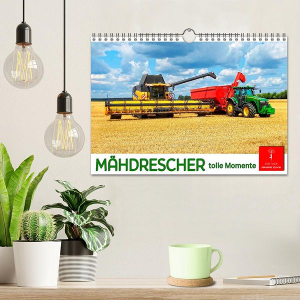 Produktbild: M&auml;hdrescher - tolle Momente (Wandkalender 2026 DIN A4 quer), CALVENDO Monatskalender