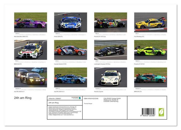 Produktbild: 24h am Ring (hochwertiger Premium Wandkalender 2026 DIN A2 quer), Kunstdruck in Hochglanz