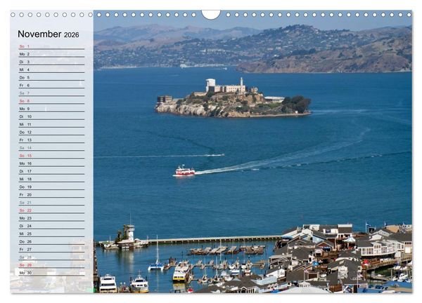 Produktbild: SAN FRANCISCO Traumstadt in Kalifornien (Wandkalender 2026 DIN A3 quer), CALVENDO Monatskalender