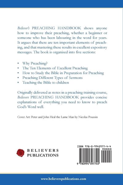 Produktbild: Believer's Preaching Handbook