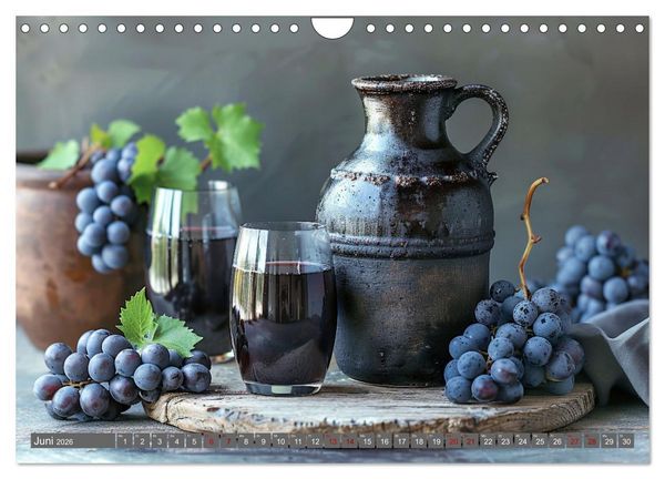 Produktbild: Wein begeistert (Wandkalender 2026 DIN A4 quer), CALVENDO Monatskalender