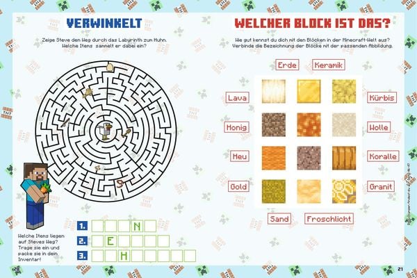 Produktbild: Minecraft: Mein gro&szlig;er R&auml;tselspa&szlig;