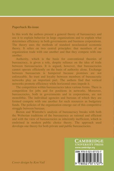 Produktbild: The Logic of Bureaucratic Conduct