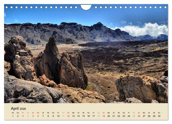 Produktbild: Teneriffa 2026 (Wandkalender 2026 DIN A4 quer), CALVENDO Monatskalender