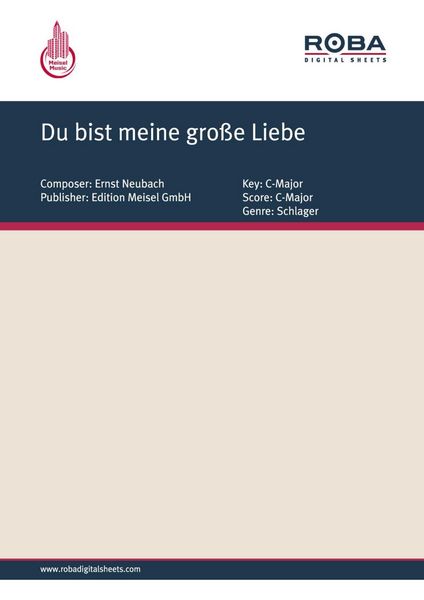 Produktbild: Du bist meine gro&szlig;e Liebe