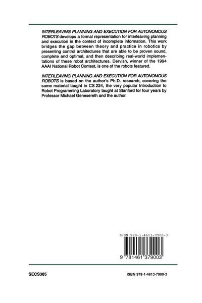 Produktbild: Interleaving Planning and Execution for Autonomous Robots