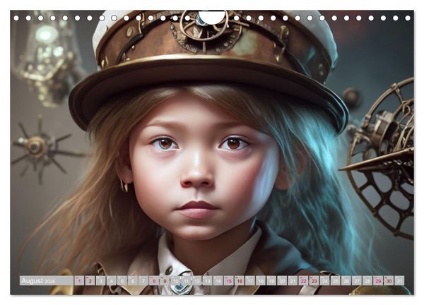 Produktbild: Starke M&auml;dchen - Steampunk Welten (Wandkalender 2026 DIN A4 quer), CALVENDO Monatskalender