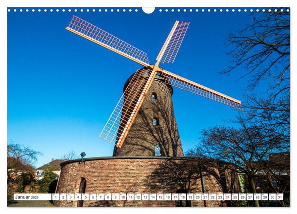 Produktbild: Besondere Windm&uuml;hlen am Niederrhein (Wandkalender 2026 DIN A3 quer), CALVENDO Monatskalender