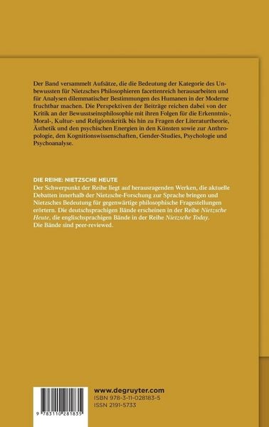 Produktbild: Nietzsches Philosophie des Unbewussten