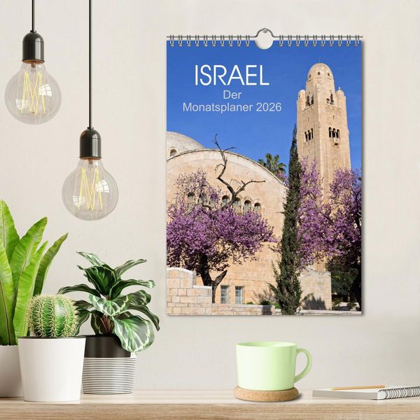 Produktbild: Israel - Der Monatsplaner 2026 (Wandkalender 2026 DIN A4 hoch), CALVENDO Monatskalender