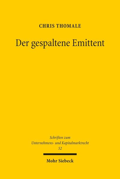 Produktbild: Der gespaltene Emittent