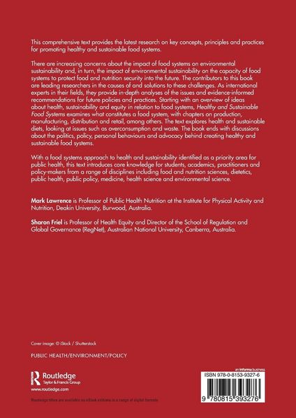 Produktbild: Healthy and Sustainable Food Systems