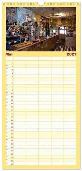Produktbild: Familienplaner 2027 - Roadtrip durchs Outback &ndash; Australiens wilde Seele mit 5 Spalten (Wandkalender, 21 x 45 cm) CALVENDO