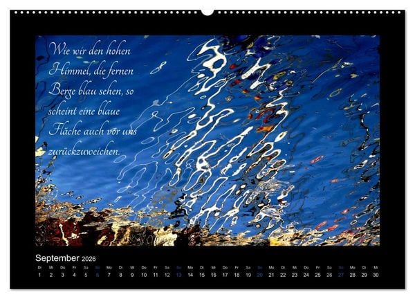 Produktbild: Goethes Blau. Gedanken zur Farbe (Wandkalender 2026 DIN A2 quer), CALVENDO Monatskalender