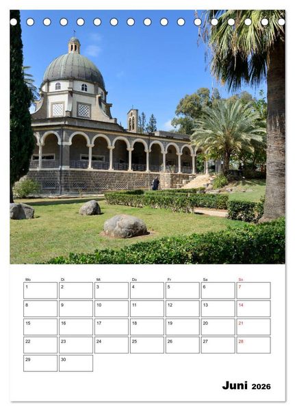 Produktbild: Israel - Der Monatsplaner 2026 (Tischkalender 2026 DIN A5 hoch), CALVENDO Monatskalender