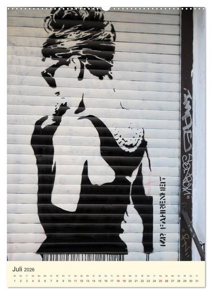 Produktbild: Famous Women in StreetArt (Wandkalender 2026 DIN A2 hoch), CALVENDO Monatskalender