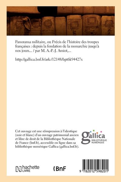 Produktbild: Panorama militaire, ou Pr&eacute;cis de l'histoire des troupes fran&ccedil;aises (&Eacute;d.1830)