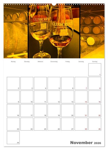 Produktbild: Schottland Impressionen - Schl&ouml;sser und Whisky (Wandkalender 2026 DIN A2 hoch), CALVENDO Monatskalender