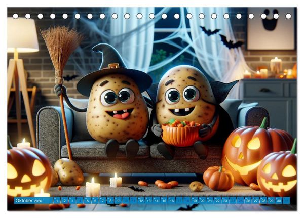 Produktbild: Couch Potatoes: Ein Jahr voll Komfort und Spa&szlig; (Tischkalender 2026 DIN A5 quer), CALVENDO Monatskalender