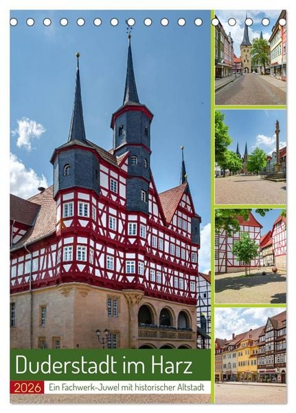 Produktbild: Duderstadt am Harz (Tischkalender 2026 DIN A5 hoch), CALVENDO Monatskalender
