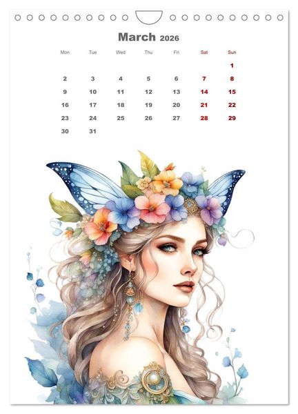 Produktbild: The fairies (Wall Calendar 2026 DIN A4 portrait), CALVENDO 12 Month Wall Calendar