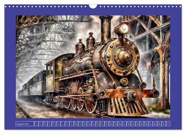 Produktbild: Steampunk power on ground, water, air and space (Wall Calendar 2026 DIN A3 landscape), CALVENDO 12 Month Wall Calendar