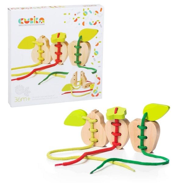 Fädelspiel Früchte 6 Teile