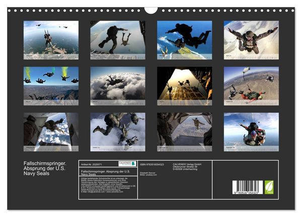 Produktbild: Fallschirmspringer. Absprung der U.S. Navy Seals (Wandkalender 2026 DIN A3 quer), CALVENDO Monatskalender