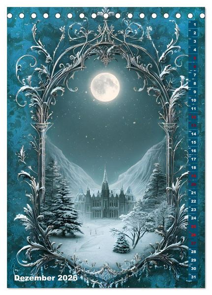 Produktbild: Umbrae Libri (Tischkalender 2026 DIN A5 hoch), CALVENDO Monatskalender